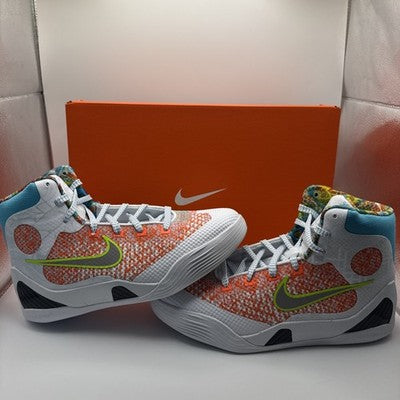 KOBE IX ELITE_WHITE/CHLORINE BLUE-BLACK SIZE 7 Women’s Size 8.5