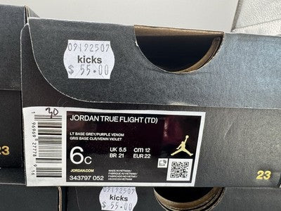 Jordan True Flight Toddler Size 6 Brand New ! Retail Is $55.00