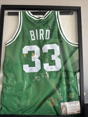 Larry Bird Signed Authenticated Green Jersey