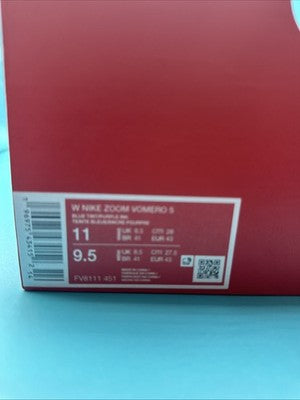 WOMENS NIKE ZOOM VOMERO 5_BLUE TINT/PURPLE INK-COCONUT FV8111-451-SIZE 11