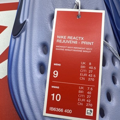 Size 9 - Nike ReactX Rejuven8 Midnight Navy Comet Blue
