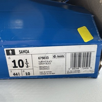 Adidas Samoa White/ Black Men’s Size 10.5 Brand New !