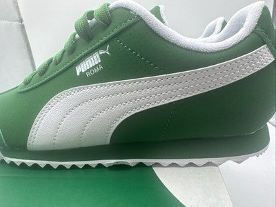 Puma Roma Reverse Green/white Preschool Size 3 Brand New !!
