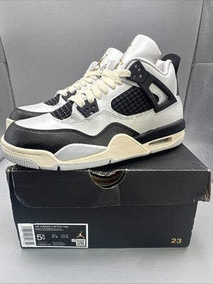 Air Jordan 4 - Platinum Gold Grade School Size 5.5 (ladies Size 7) Brand New!