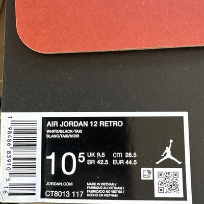 UNRELEASED! Men’s Size 10.5 Air Jordan 12 Retro 2025 Taxi’s Release Is Nov 8th