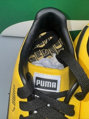 Men’s Puma Roma 24 Standard Yellow Black Mens Size 10  The “ Bruce Lee’s”