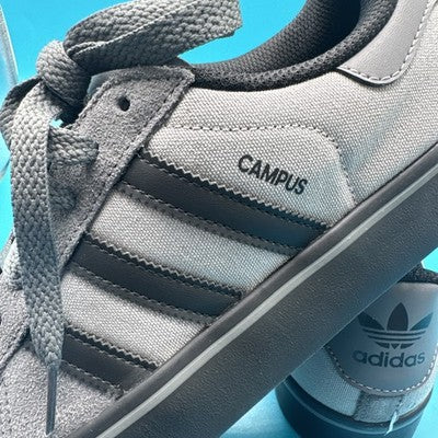 Men’s Adidas campus- Suede  GRAY/Black Size 9- Brand New ! Retail Is $120