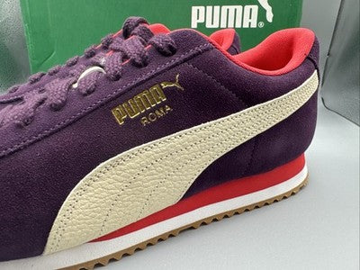 Size 9.5 - PUMA Roma Suede Midnight Plum Brand New !