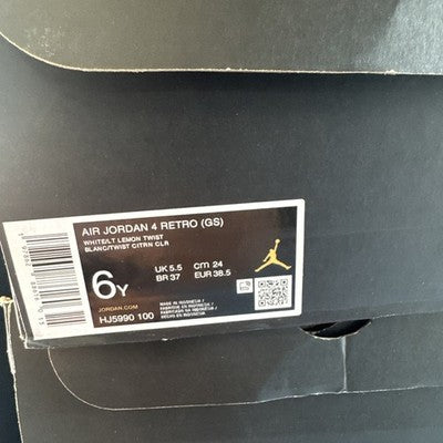 Air Jordan 4 Grade School “ Light Lemmon Twist” Women’s Size 8.5 Brand New!
