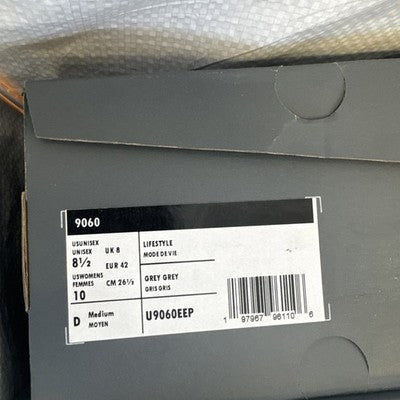 Size 8.5-New Balance 9060 Mineral Grey Matter