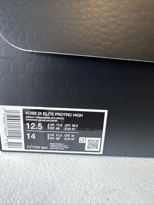 Size 12.5 - Nike Kobe 9 Elite Protro 2024 Christmas