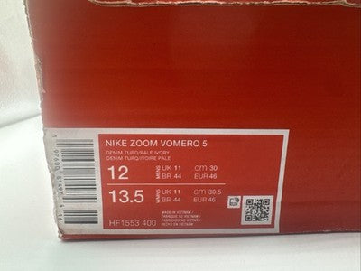 Size 12- Nike Air Zoom Vomero 5 Denim Turquoise