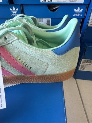 Adidas Gazelle Grade School Mint Green/pink Brand New Size 5.5