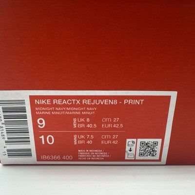 Size 9 - Nike ReactX Rejuven8 Midnight Navy Comet Blue