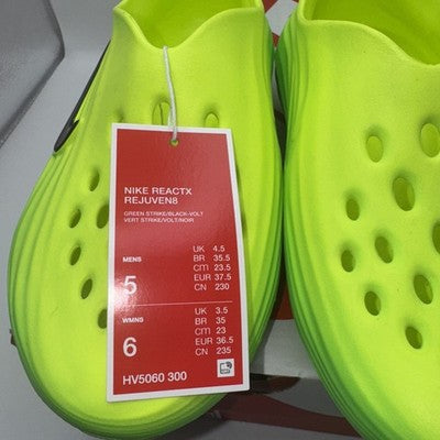 Size 5 - Nike ReactX Rejuven8 Green Strike