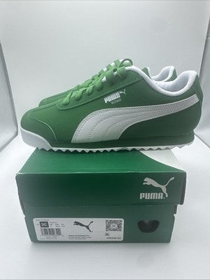 Puma Roma Reverse Green/white Preschool Size 3 Brand New !!