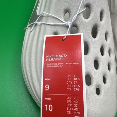 Size 9 - Nike ReactX Rejuven8 Light Orewood Brown