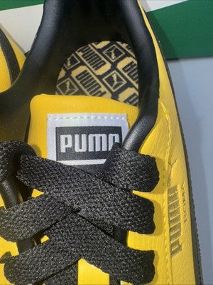 Men’s Puma Roma 24 Standard Yellow Black Mens Size 10  The “ Bruce Lee’s”