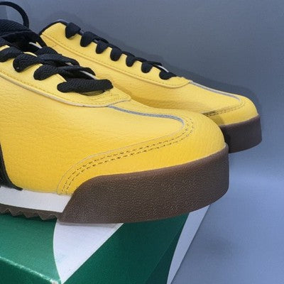 Men’s Puma Roma 24 Standard Yellow Black Mens Size 9.5 The “ Bruce Lee’s”