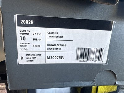 Size 11--New Balance 2002R Copper Infield Clay