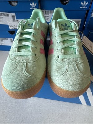 Adidas Gazelle Grade School Mint Green/pink Brand New Size 5.5