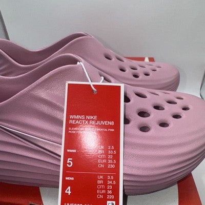 Size 5 - Nike ReactX Rejuven8 Elemental Pink W