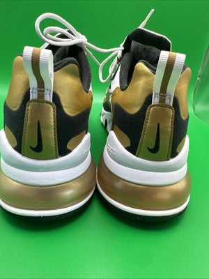 Men’s Size 12 - Nike Air Max 270 React Metallic Gold / Worn Once !!!