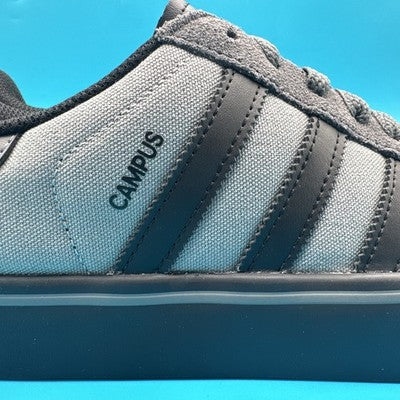 Men’s Adidas campus- Suede  GRAY/Black Size 8 Brand New ! Retail Is $120