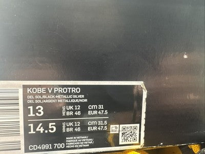 Size 13 - Nike Zoom Kobe 5 Protro Bruce Lee 2020 Worn Once Inside !!!!