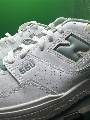 Women’s Size 8.5 - New Balance 550 Salt Marsh Limelight/white Brand New !