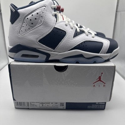 Size 7-Air Jordan 6 Retro 2024 Olympic women’s Size 8.5