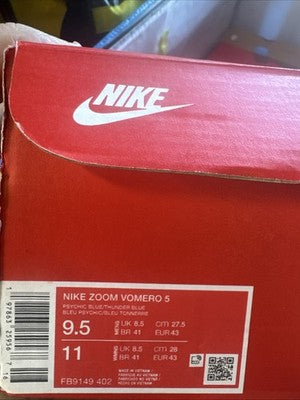 Nike- Zoom Vomero 5 Mens Size 9.5Psychic Blue Photon Dust Pale Ivory Brand New !