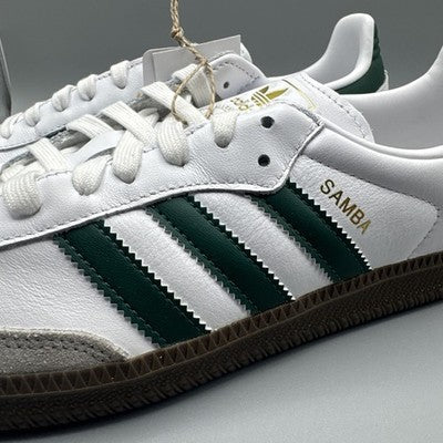 Size 13- adidas Samba OG Cloud White Collegiate Green