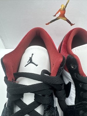Size 10-Air Jordan 1 SE Low Velvet Black Toe W