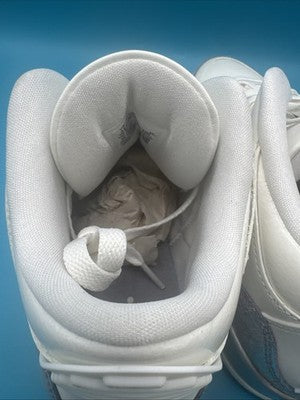 Nike Air Jordan 3 Retro White Silver Sneakers Women's Size 10.5 ( Mens 9)