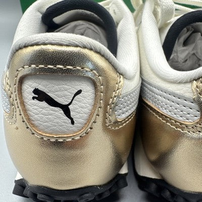 Size 6 - PUMA Easy Rider Mixed Metals - White/Gold……Brand  New !