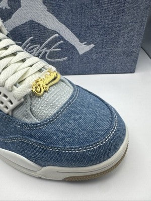 Size 8.5 - Air Jordan 4 Retro TEX Worn Blue Denim W