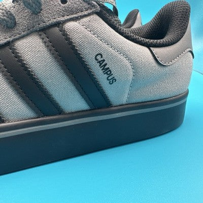 Men’s Adidas campus- Suede  GRAY/Black Size 9.5- Brand New ! Retail Is $120
