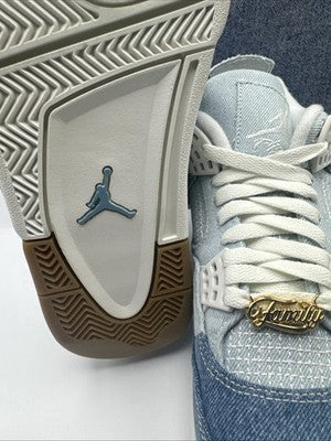 Size 8.5 - Air Jordan 4 Retro TEX Worn Blue Denim W