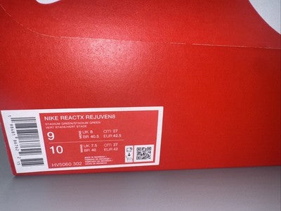 Size 9 - Nike ReactX Rejuven8 Stadium Green