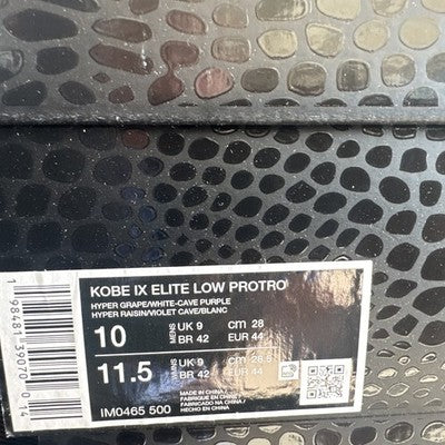 Size 10 -- Nike Kobe 9 Elite Protro 2025 Low Moonwalker VERY LIMITED RELEASE!!!