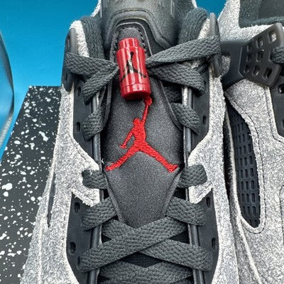 Size 12-Jordan Spizike Low Anthracite Gym Red