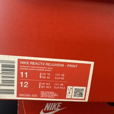 Size 11- Nike ReactX Rejuven8 Midnight Navy Comet Blue