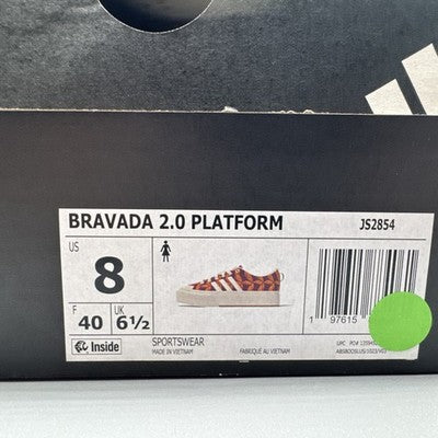 Size 8-adidas Bravada 2.0 Platform Tropical Print Brand New !