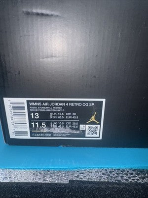 Air Jordan (W) 4 Retro "WHILE YOU WERE SLEEPING"Size 13W (men’s Sz11.5)