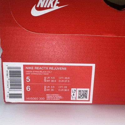 Size 5 - Nike ReactX Rejuven8 Green Strike