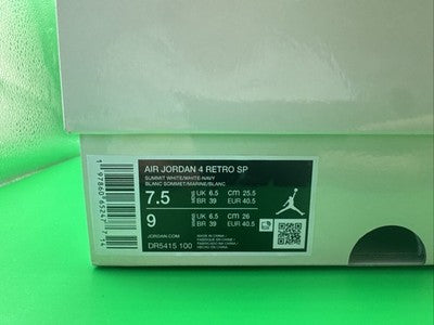 Size 7.5-Nike SB x Air Jordan 4 Retro SP Navy