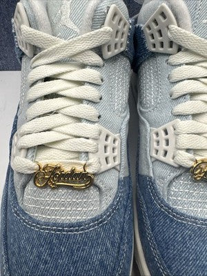 Size 8.5 - Air Jordan 4 Retro TEX Worn Blue Denim W
