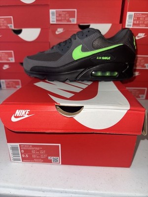 Size 8.5-Nike Air Max 90 Black Green Strike