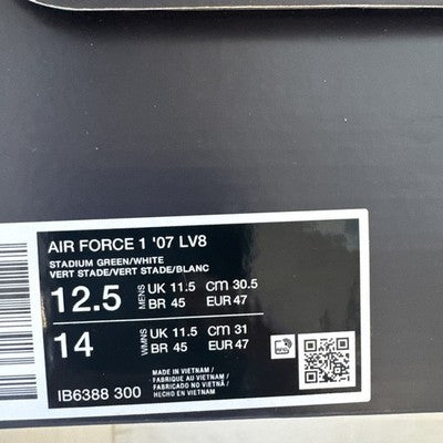Air Force 1 ‘07 LV8 Stadium Green Mens Size 12.5-Brand New !